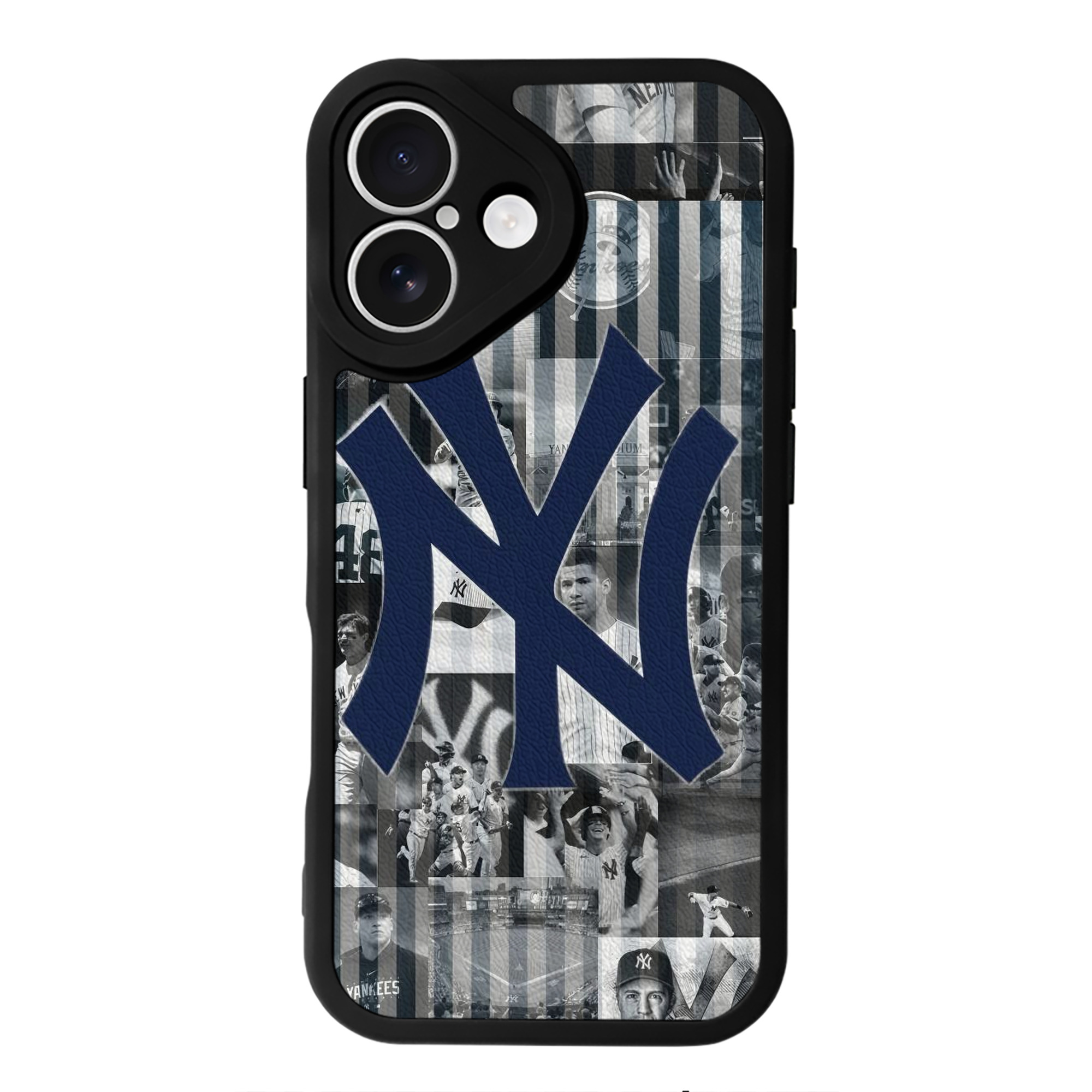 New York Yankees 135 IPhone 16 Silicone Leather Case – UV Print, Lambskin Texture – Perfect Fit, Wireless Charging Compatible, Scratch Resistant, Precise Cutouts – Stylish Protection For IPhone 16